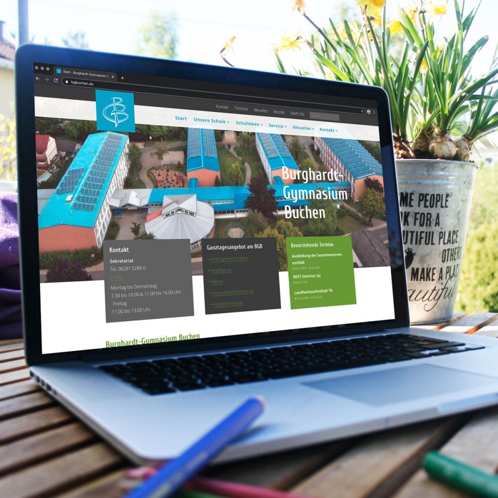 Webseite BGB auf einem Laptop