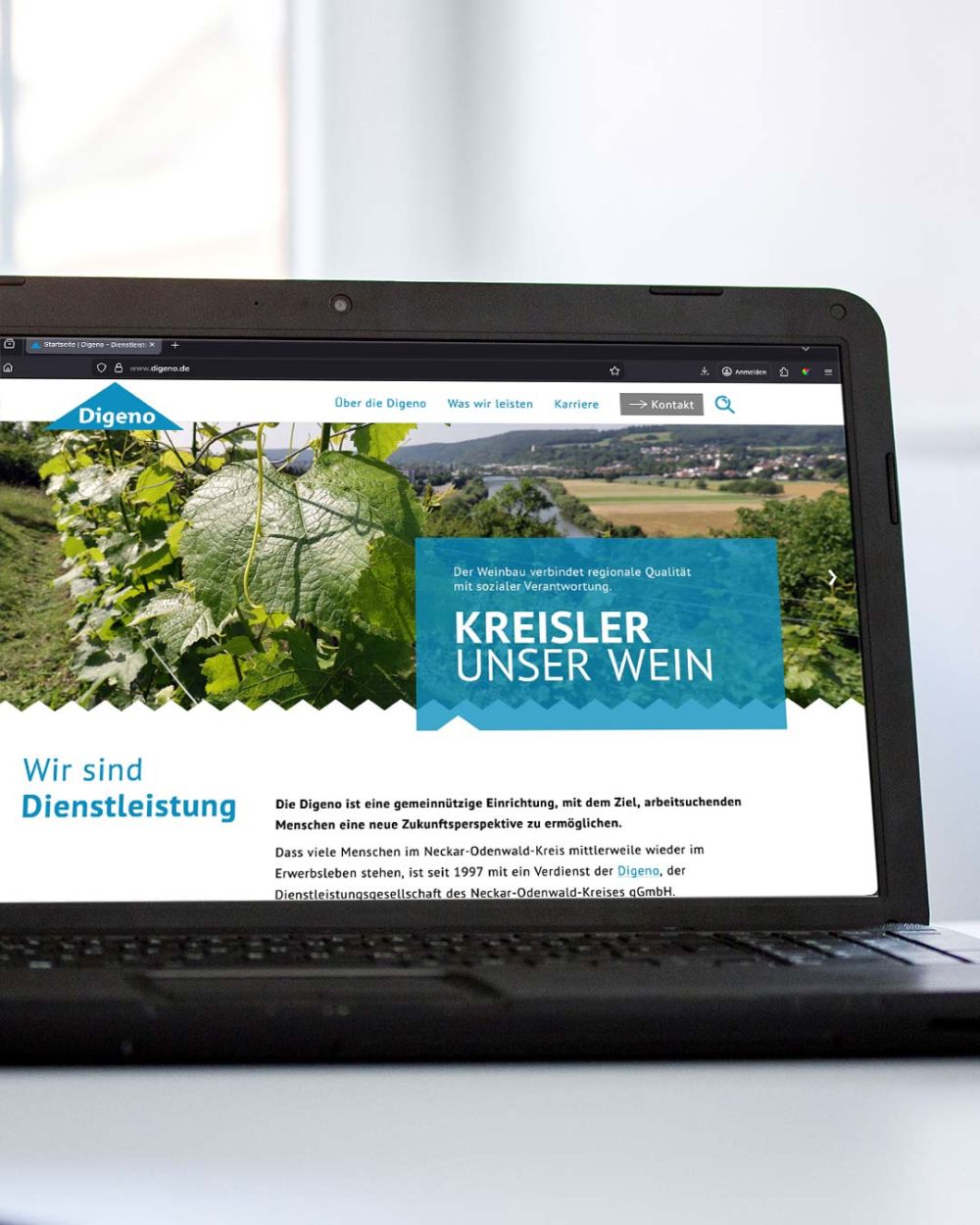Webseite für die Digeno