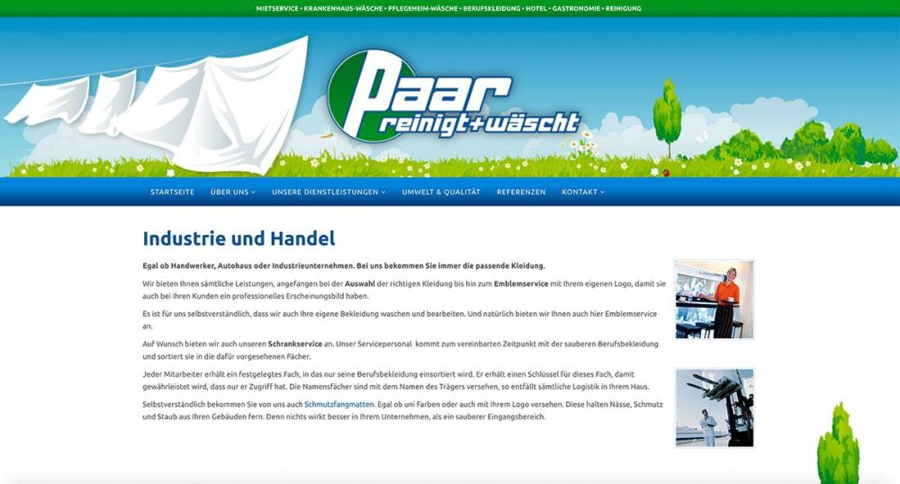 Industrie und Handel Wäscherei Paar