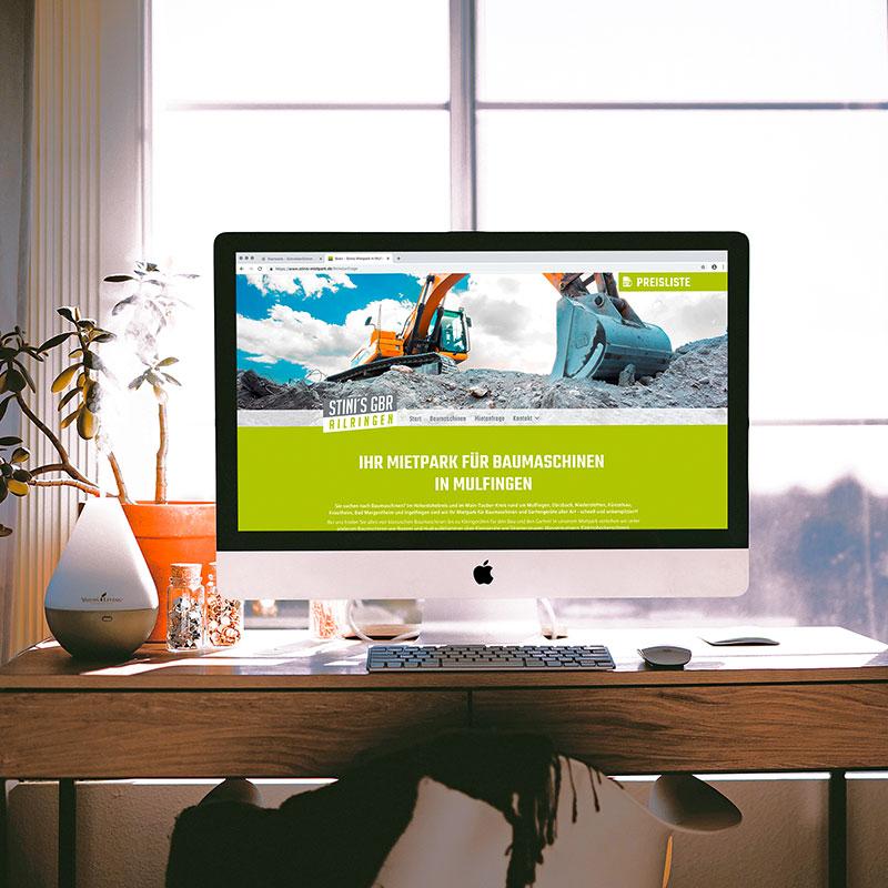 Mietpark für Baumaschinen und Geräte