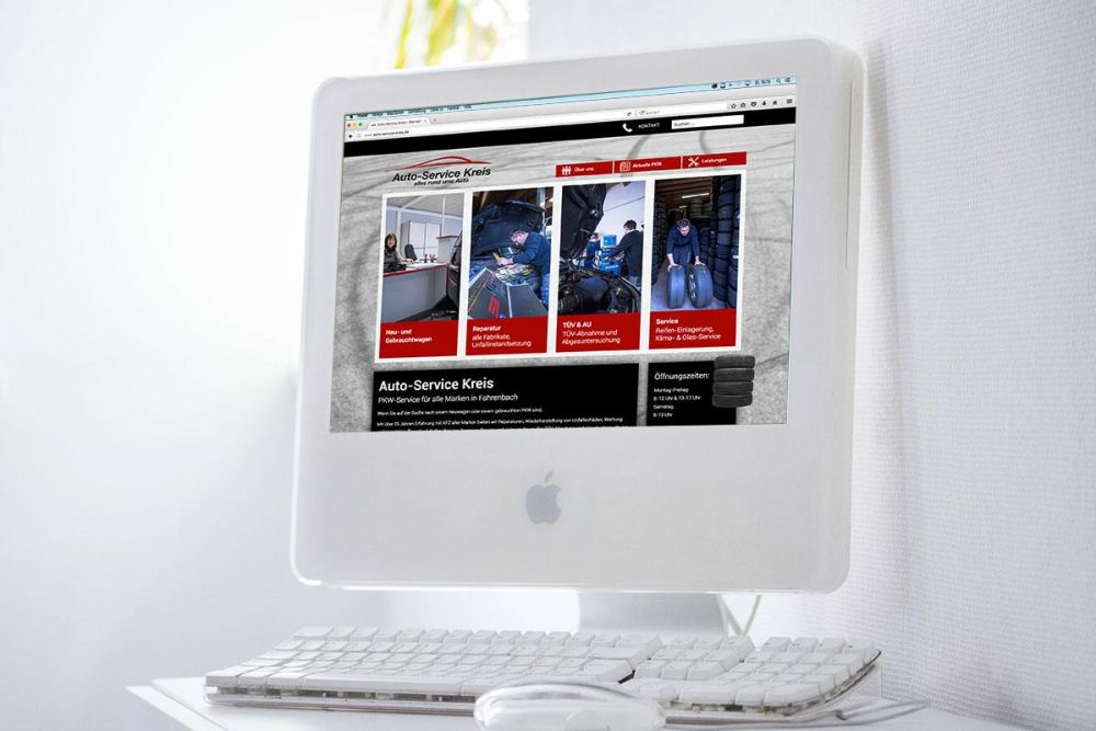 Webseite Auto Service Kreis
