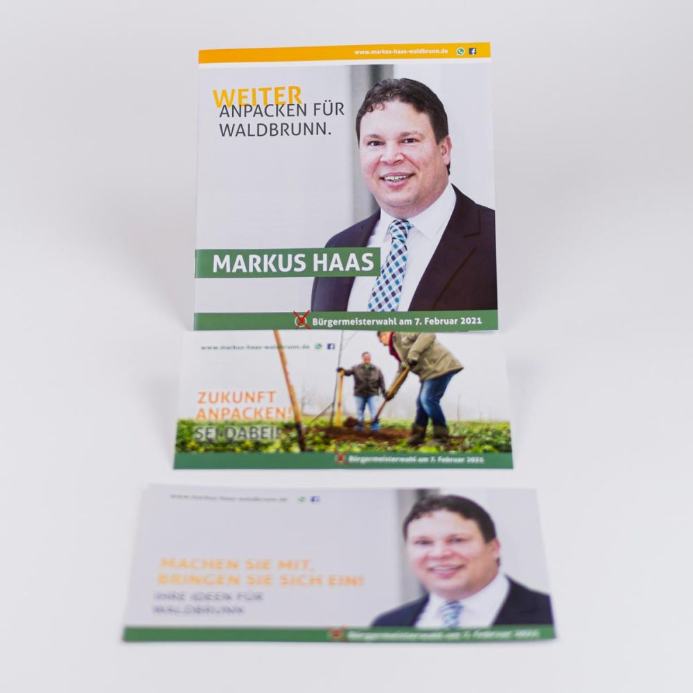 Wahlwerbemittel für Markus Haas