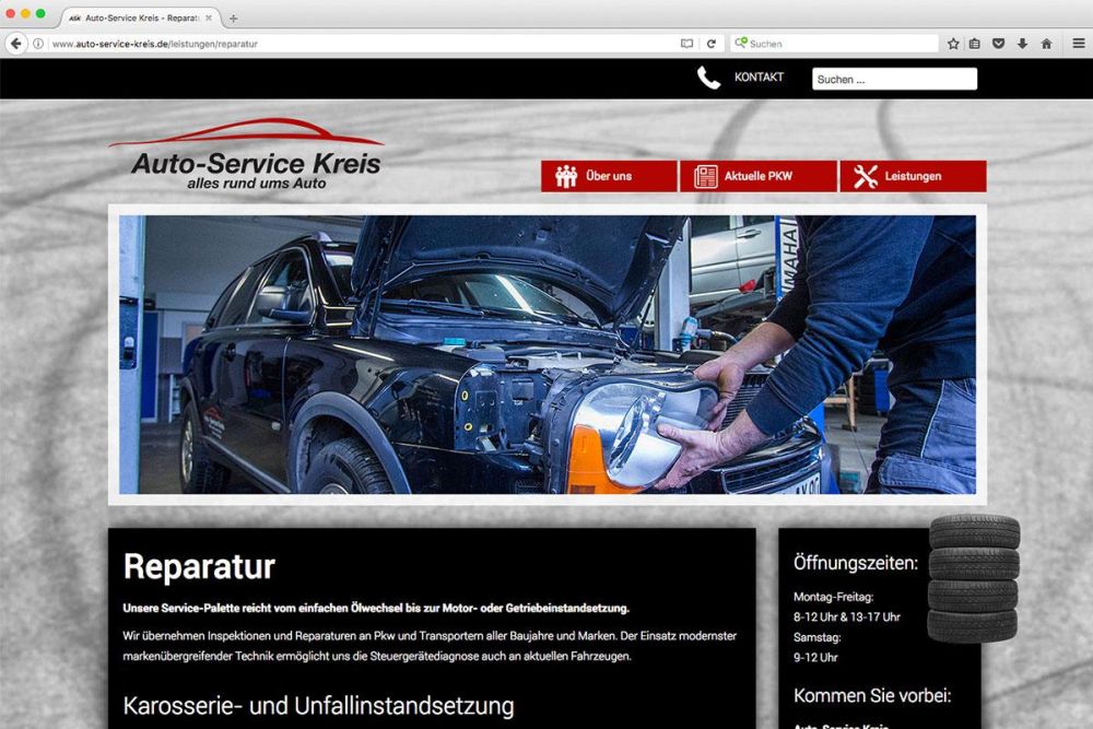 Reparatur bei Auto Service Kreis