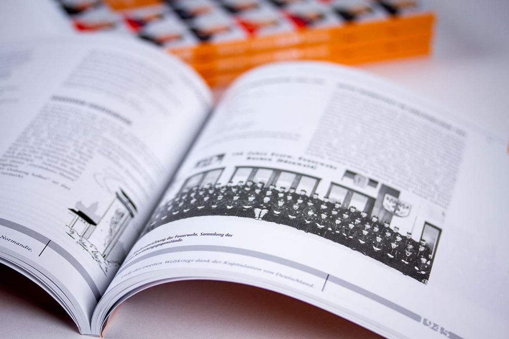 Texte und alte Bilder in der Chronik der Feuerwehr Buchen