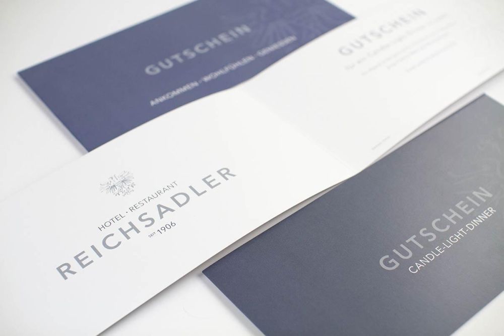 Gutscheine in neuem Corporate Design für den Reichsadler