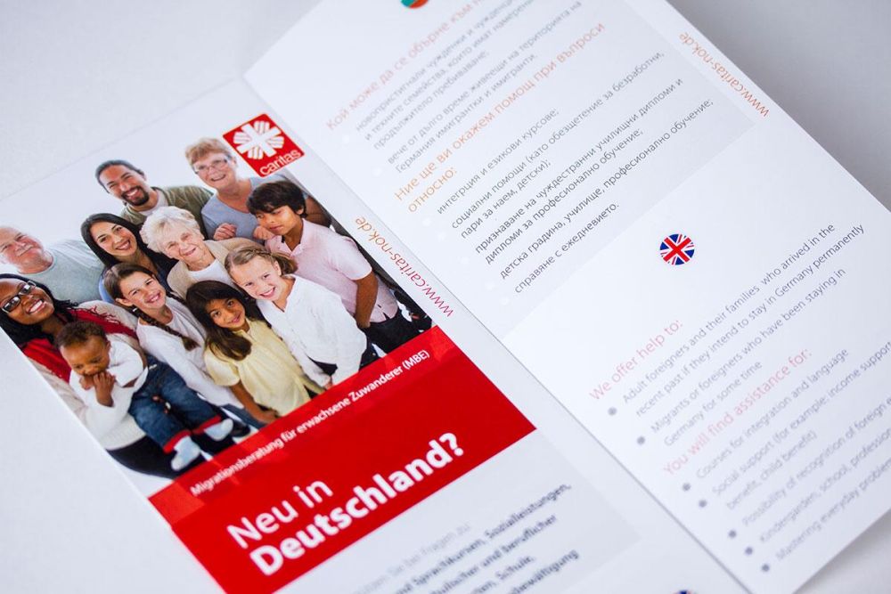 Flyer zu Integration in Deutschland