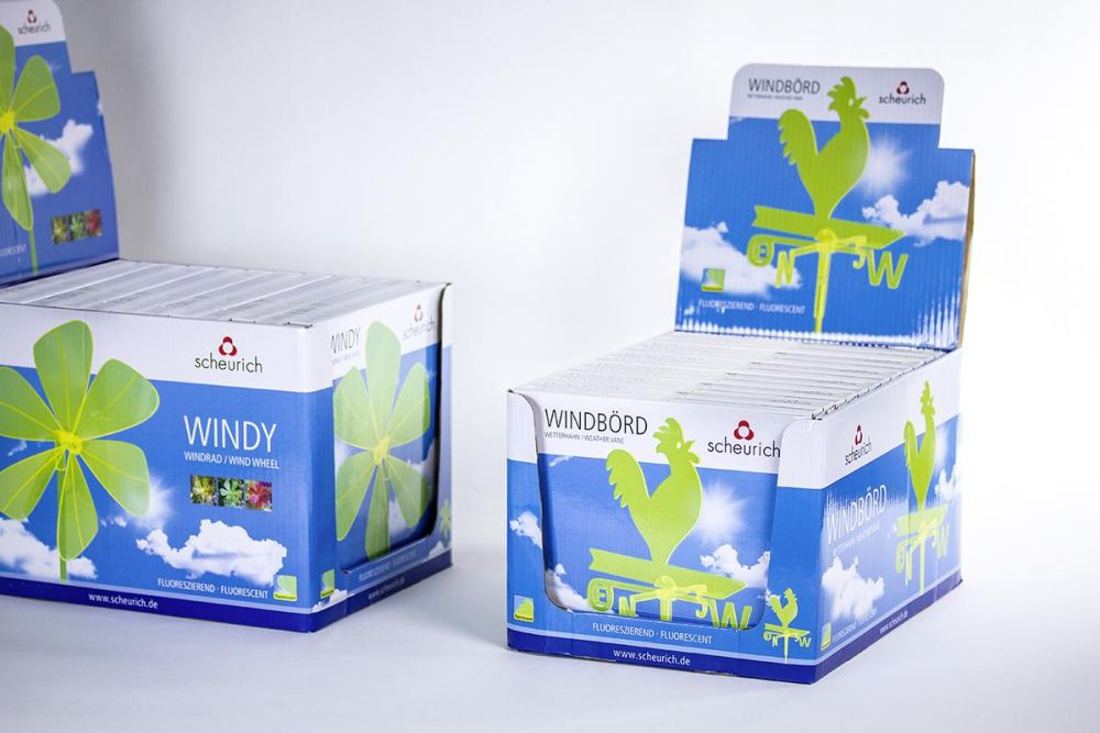 Verpackung im passenden Aufsteller