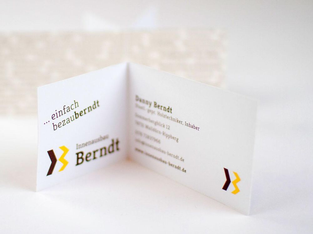 Klappvisitenkarte Berndt