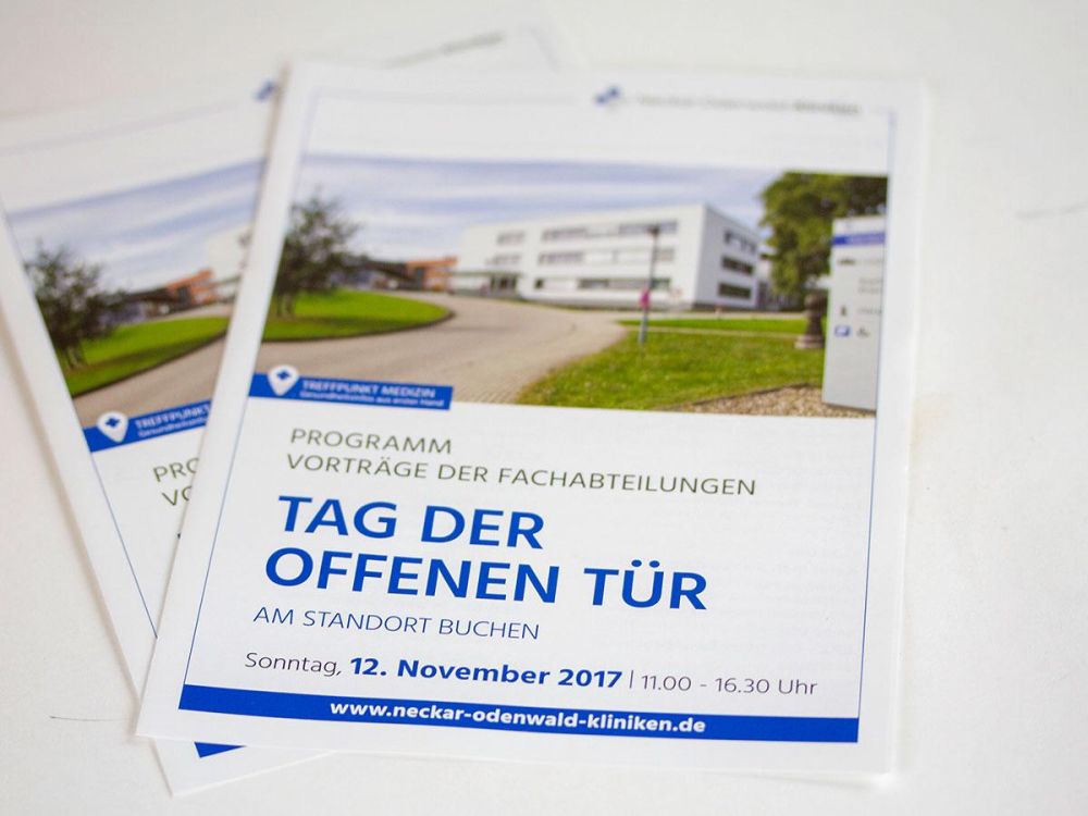 Flyer Tag der offenen Tür an den Neckar Odenwald Kliniken