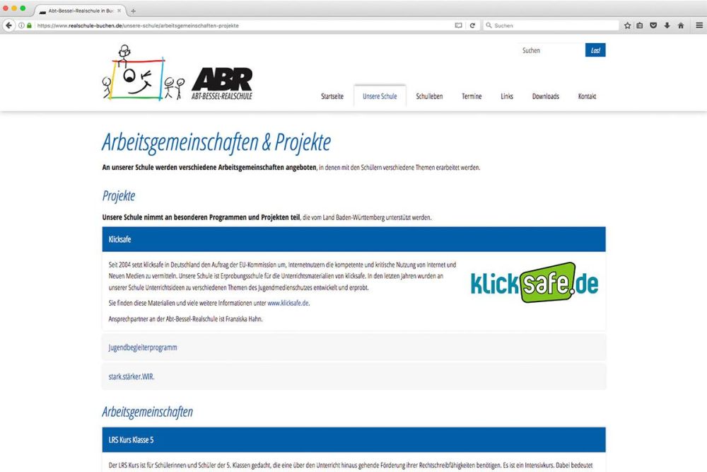 AGs & Projekte an der ABR Buchen