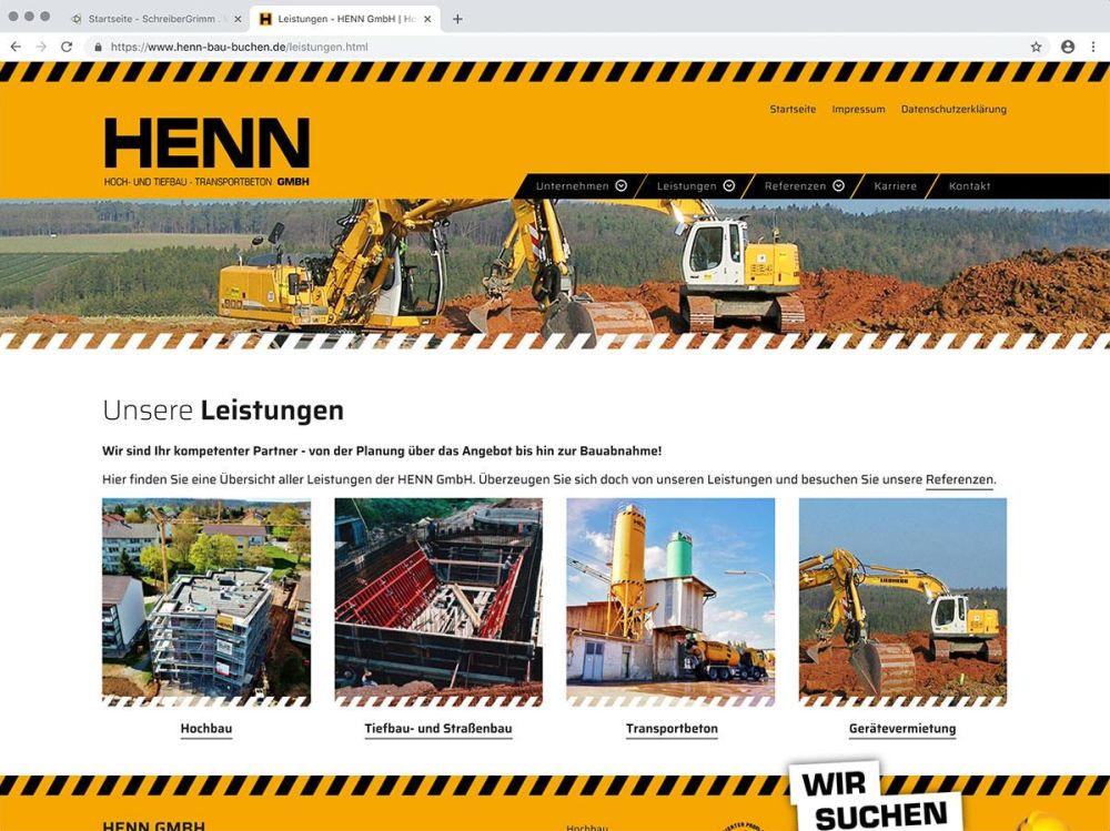 Die Leistungen von Henn Bau Buchen