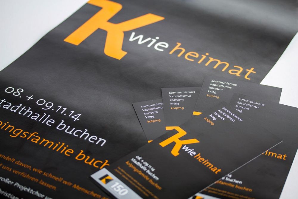 K wie Heimat Plakat und Flyer