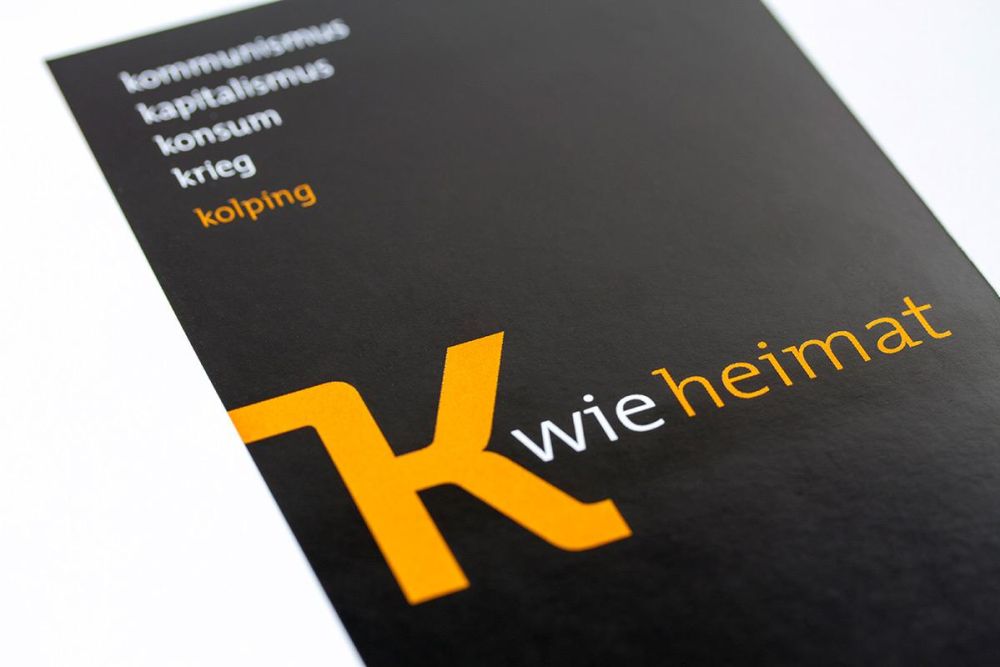 K wie Heimat Plakat für die Kolpingsfamilie Buchen