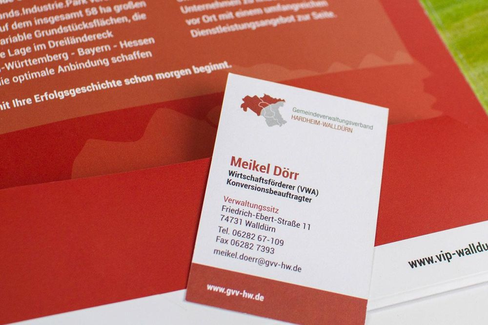 Flyer und Visitenkarten für GVV Hardheim-Walldürn