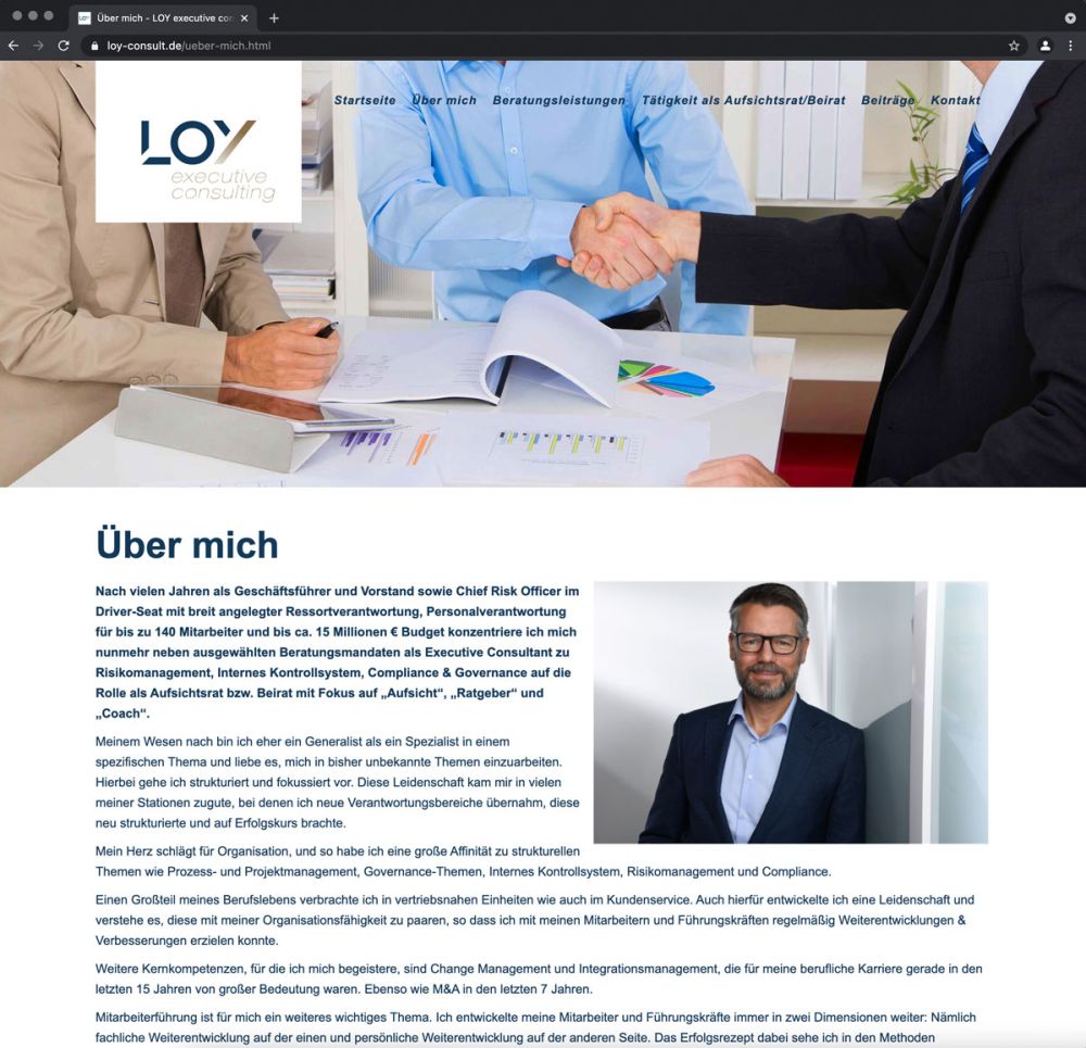 Screenshot über LOY