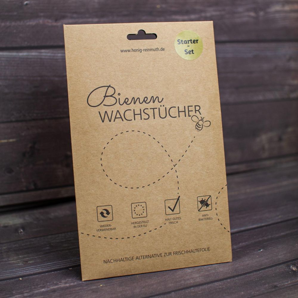 Verpackung für Bienenwachstücher