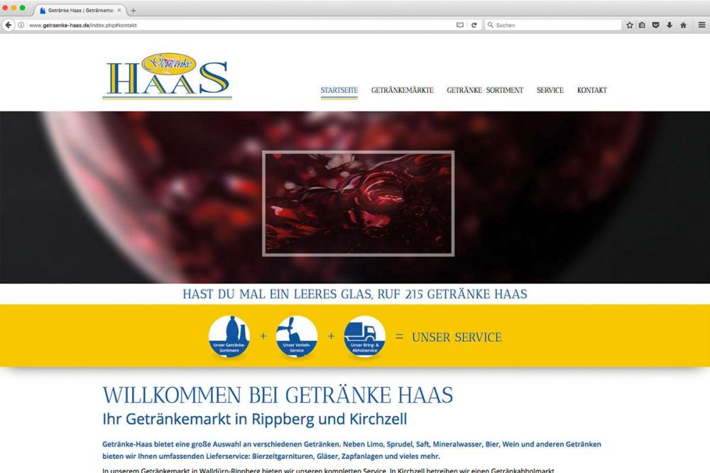 Wein bei Getränke Haas