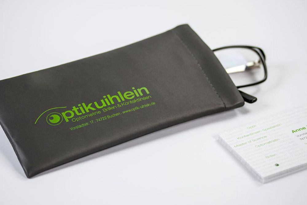 Weiches bedrucktes Brillen Etui für Optik Uihlein