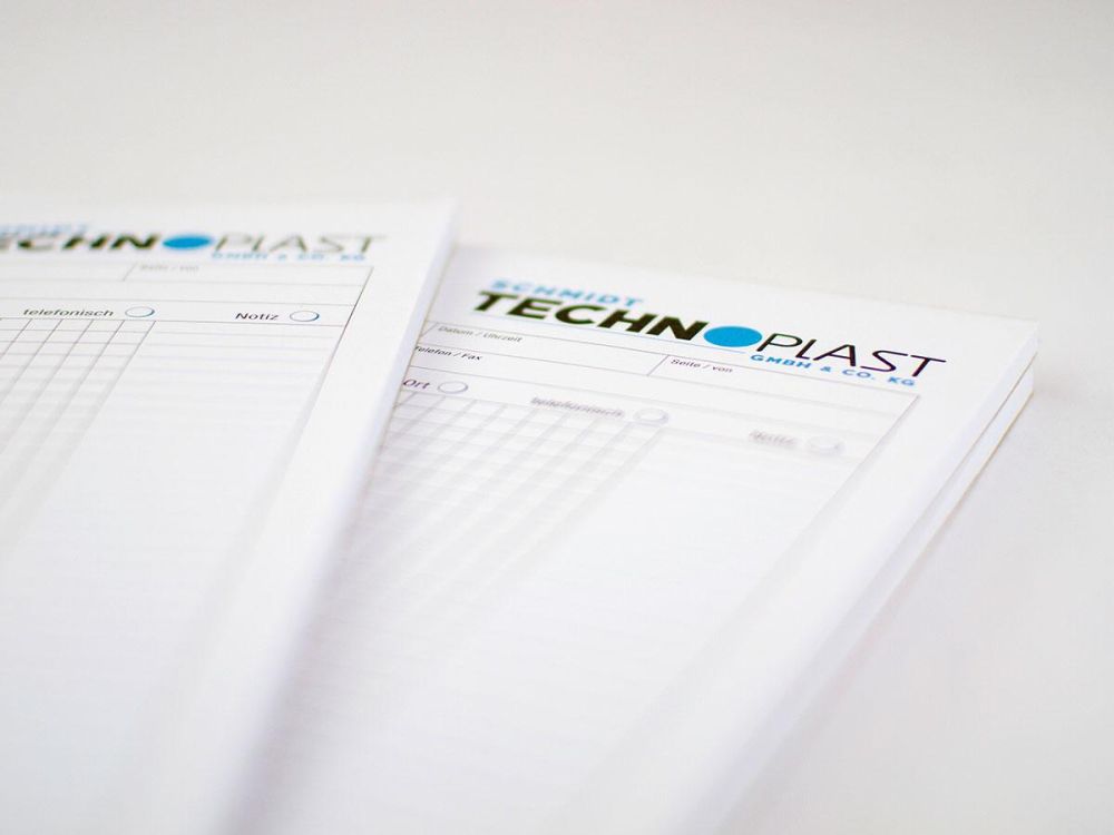 Schreibblöcke im Corporate Design