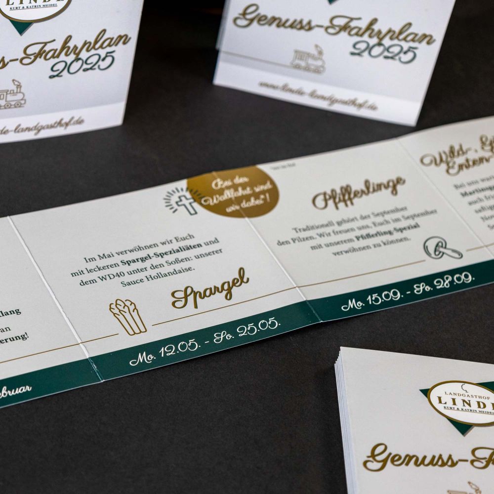 Genussfahrplan 2025 mit Themenwochen