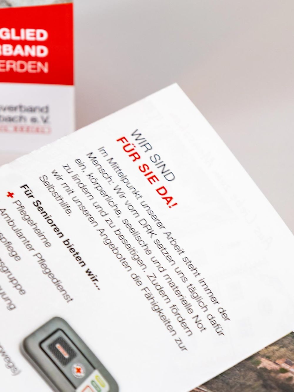 Flyer Fördermitglied DRK-Kreisverband Mosbach