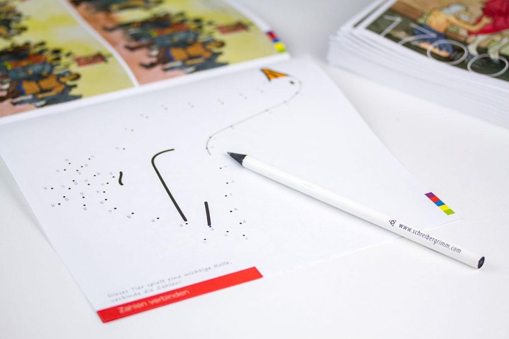 Malaufgaben zu St. Martin, Punkte verbinden