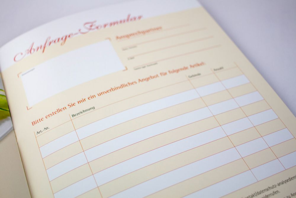 Anfrage Formular im Katalog für Frankenkrone