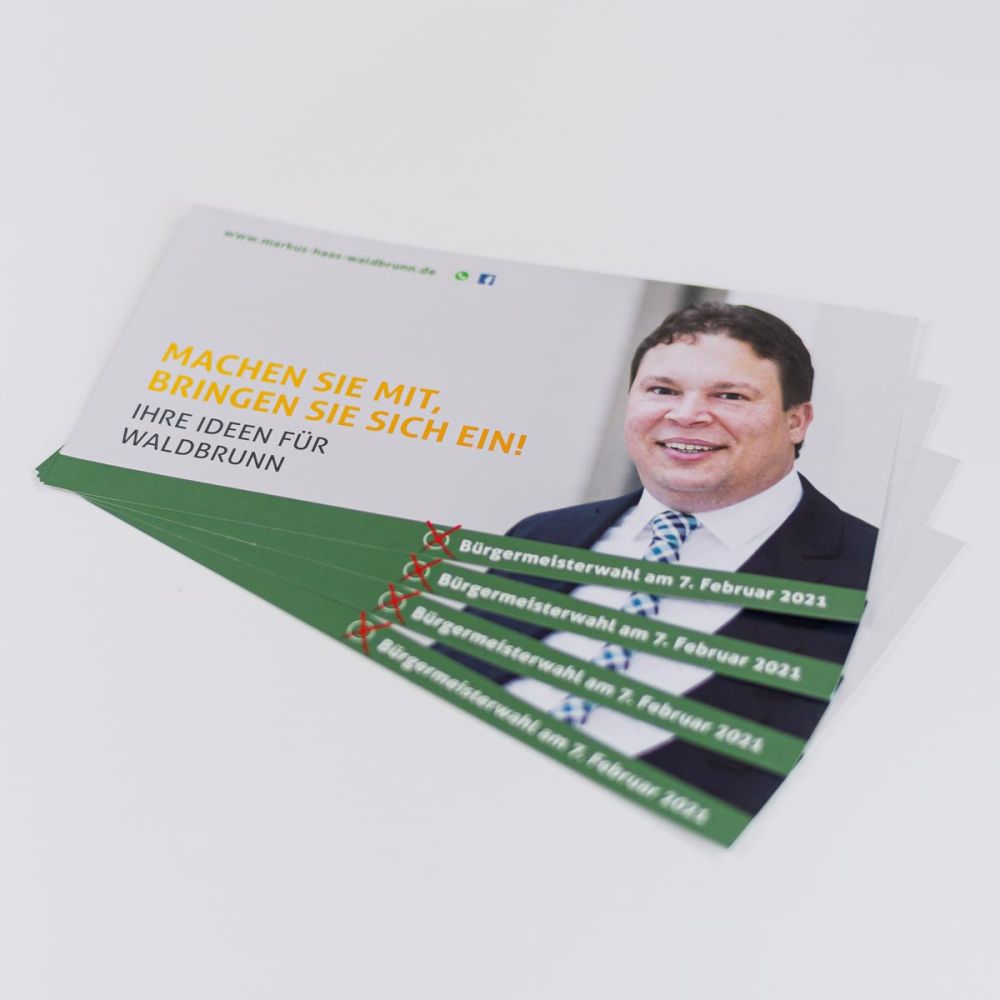 Flyer für Markus Haas