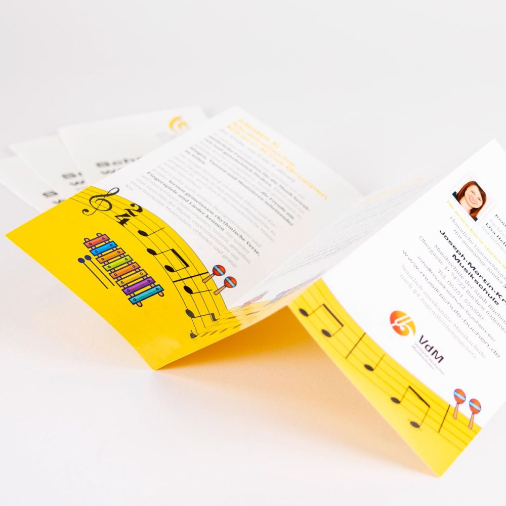 Flyer aufgefaltet