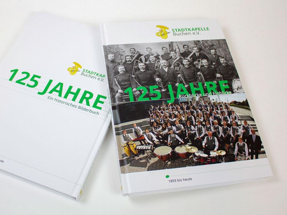 Chronik 125 Jahre Stadtkapelle Vorder- und Rückseite