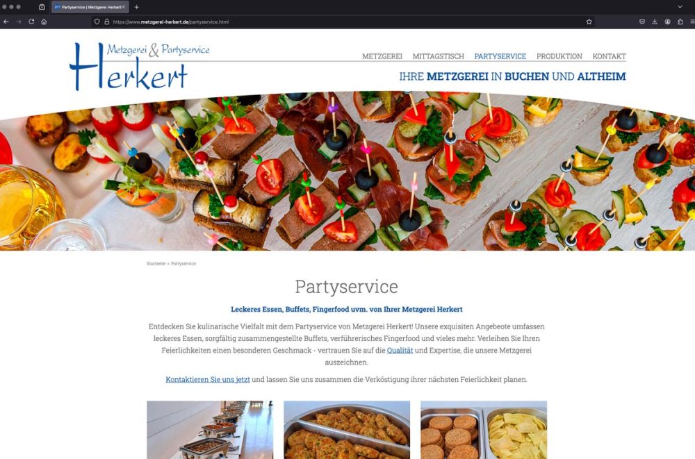 Screenshot Partyservice