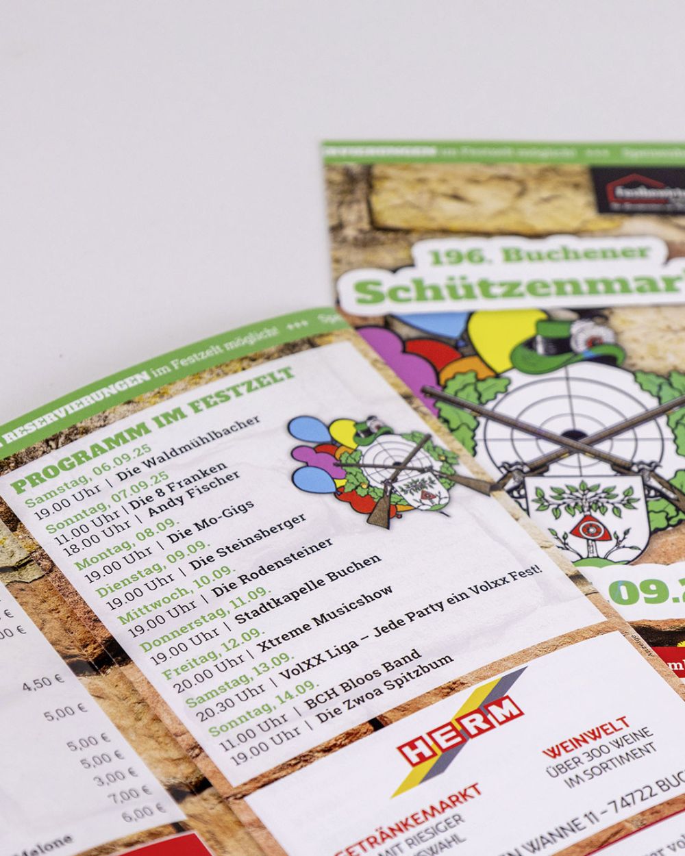 Schützenmarkt Flyer 2025 mit Programm