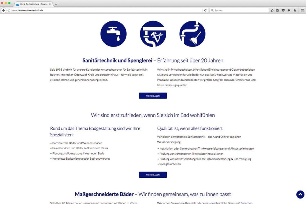 Leistungen Henk Sanitärtechnik