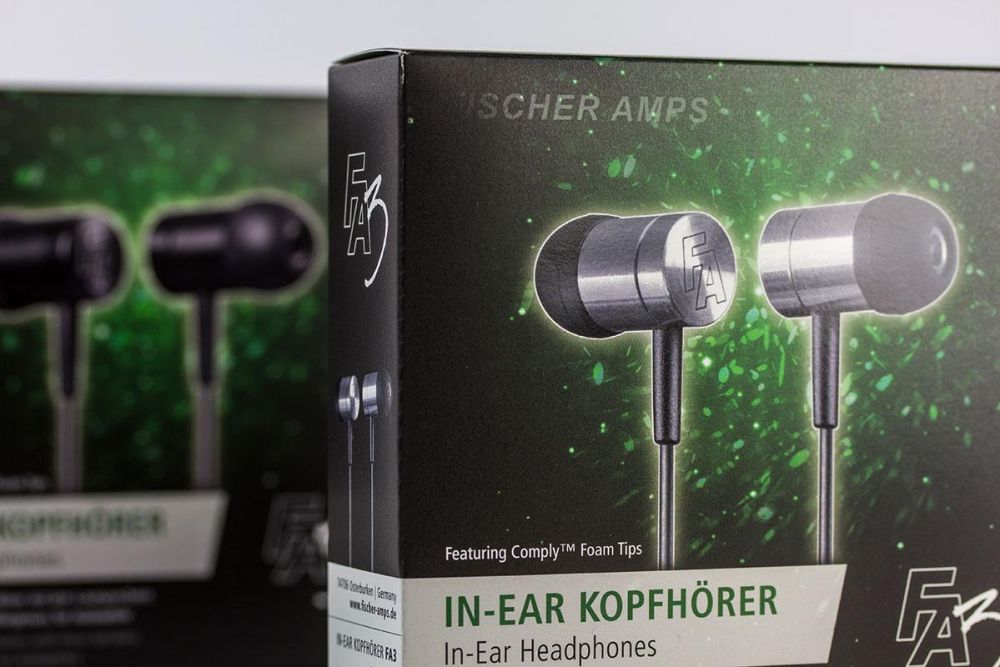 Schwarz grüne Kopfhörer Verpackungen