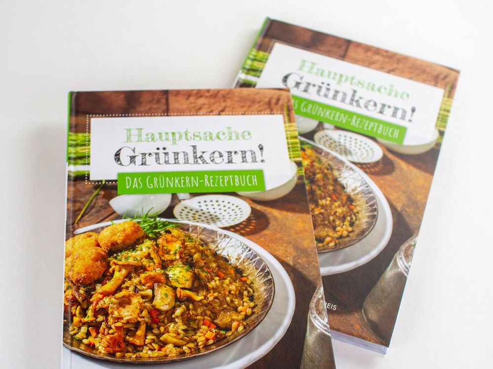 Zwei Grünkern Kochbücher