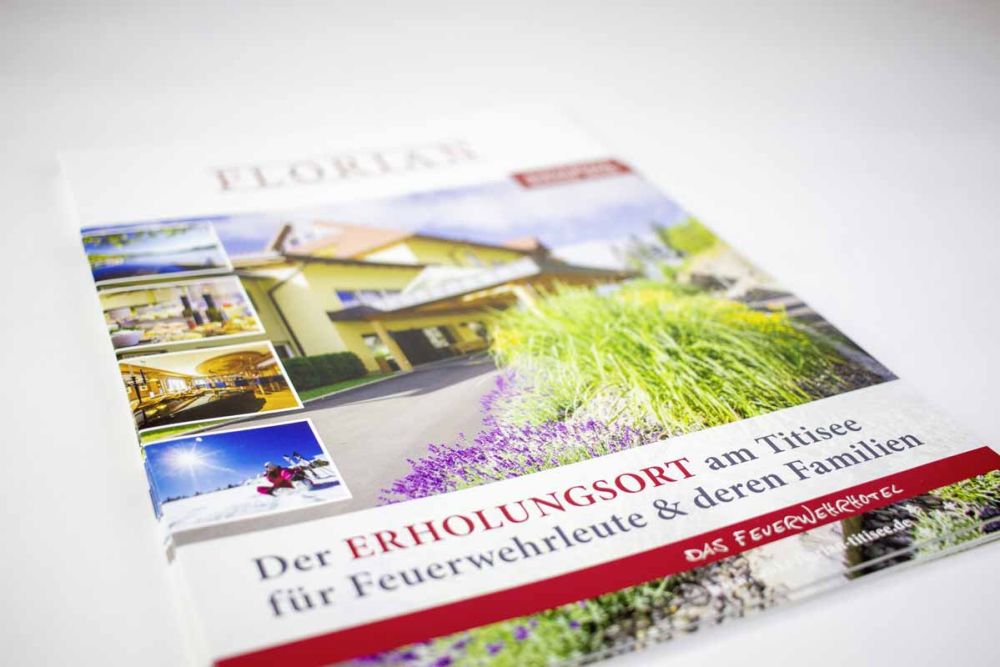 Titelseite Imageprospekt Feuerwehrhotel St. Florian