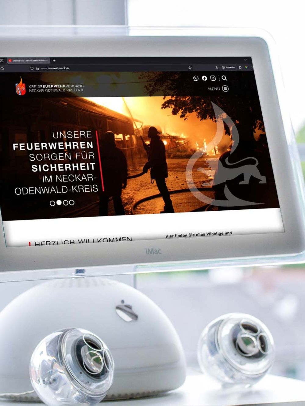 Webseite Feuerwehr NOK