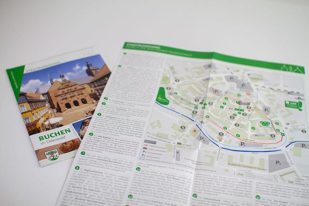 Stadtplan Buchen in neuem Corporate Design