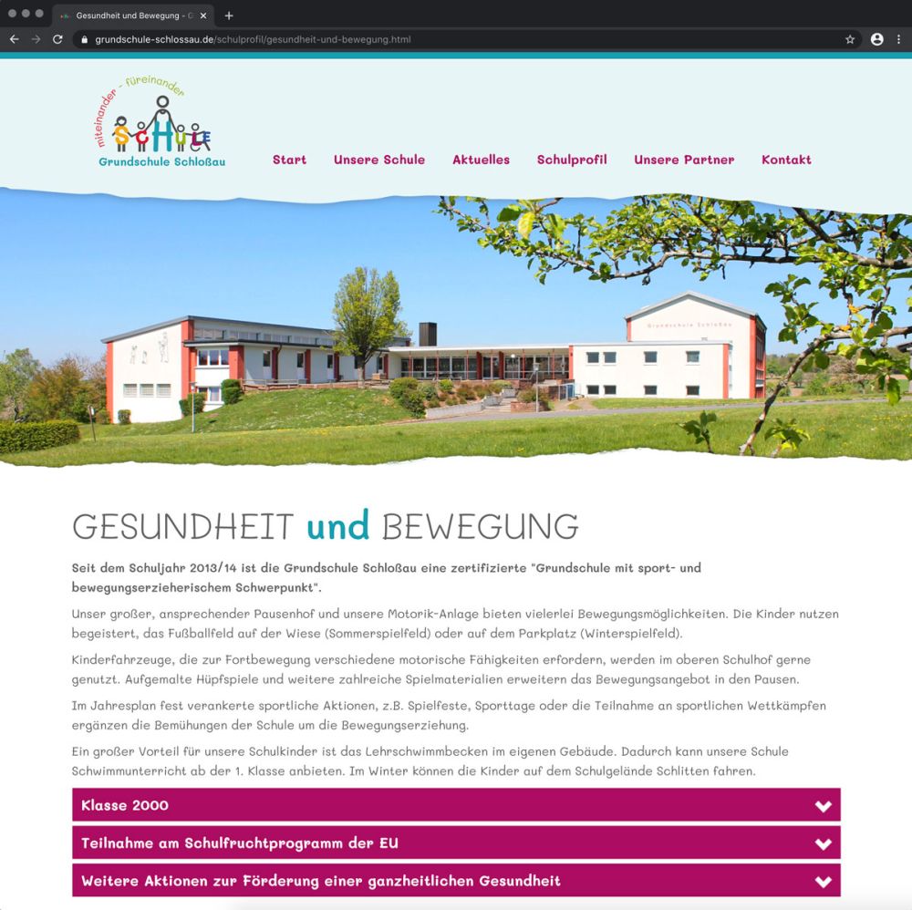 Gesundheit und Bewegung an der GS Schlossau