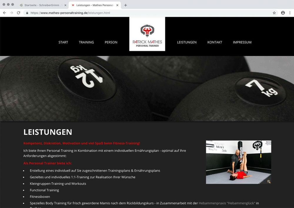 Leistungen von Mathes Personaltraining