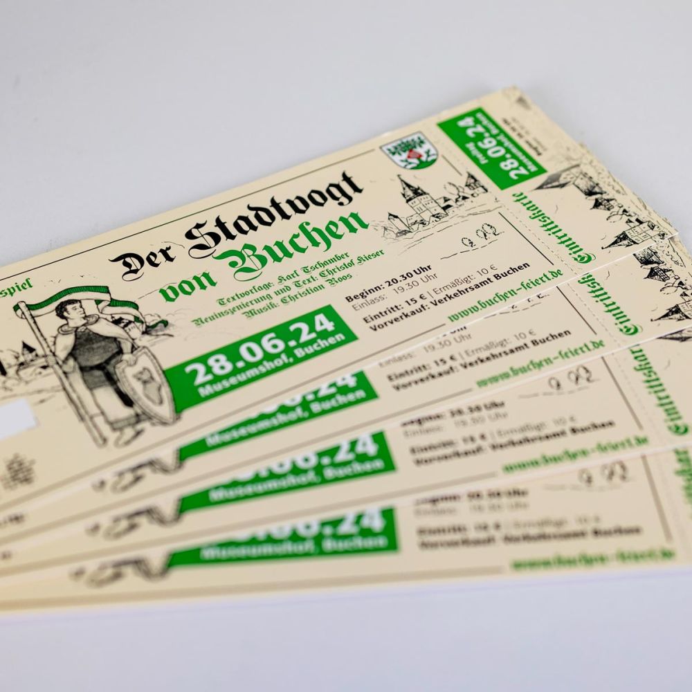 Eintrittskarten für den Stadtvogt