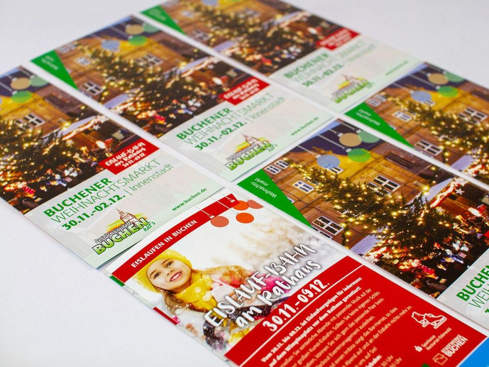 Flyer für den Weihnachtsmarkt in Buchen