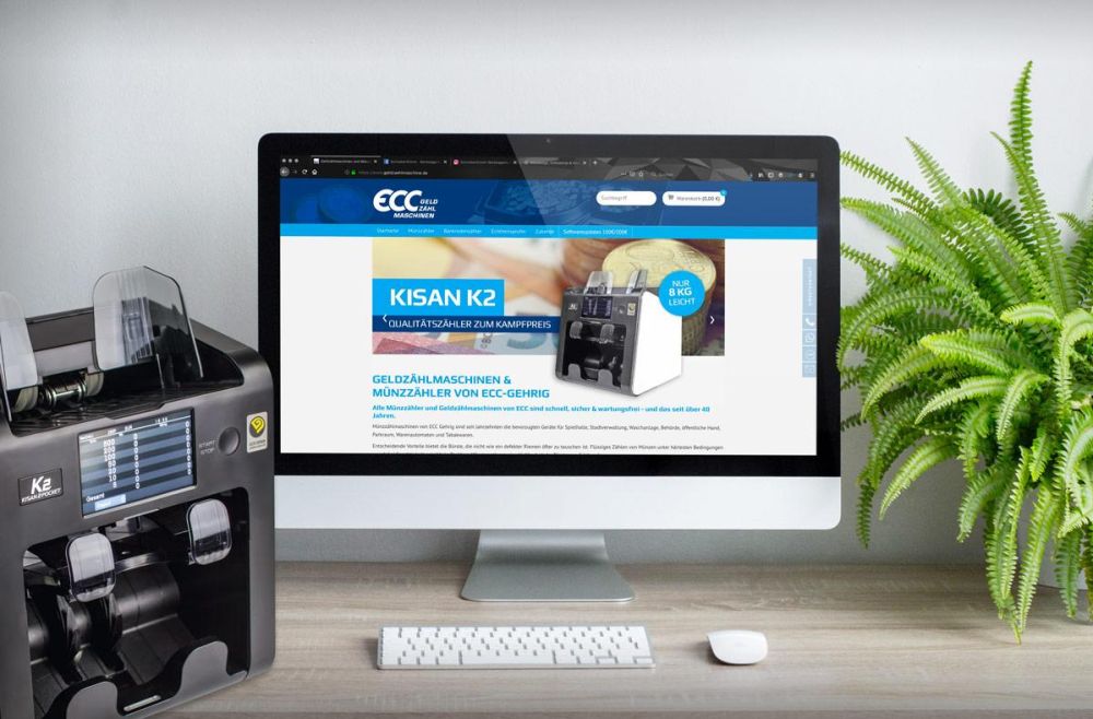 Webseite für ECC Gehrig auf einem iMac