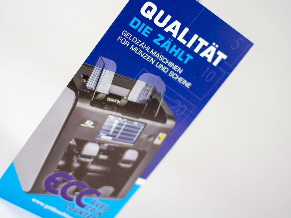 Flyer -  Qualität zählt - ECC Geldzählmaschinen