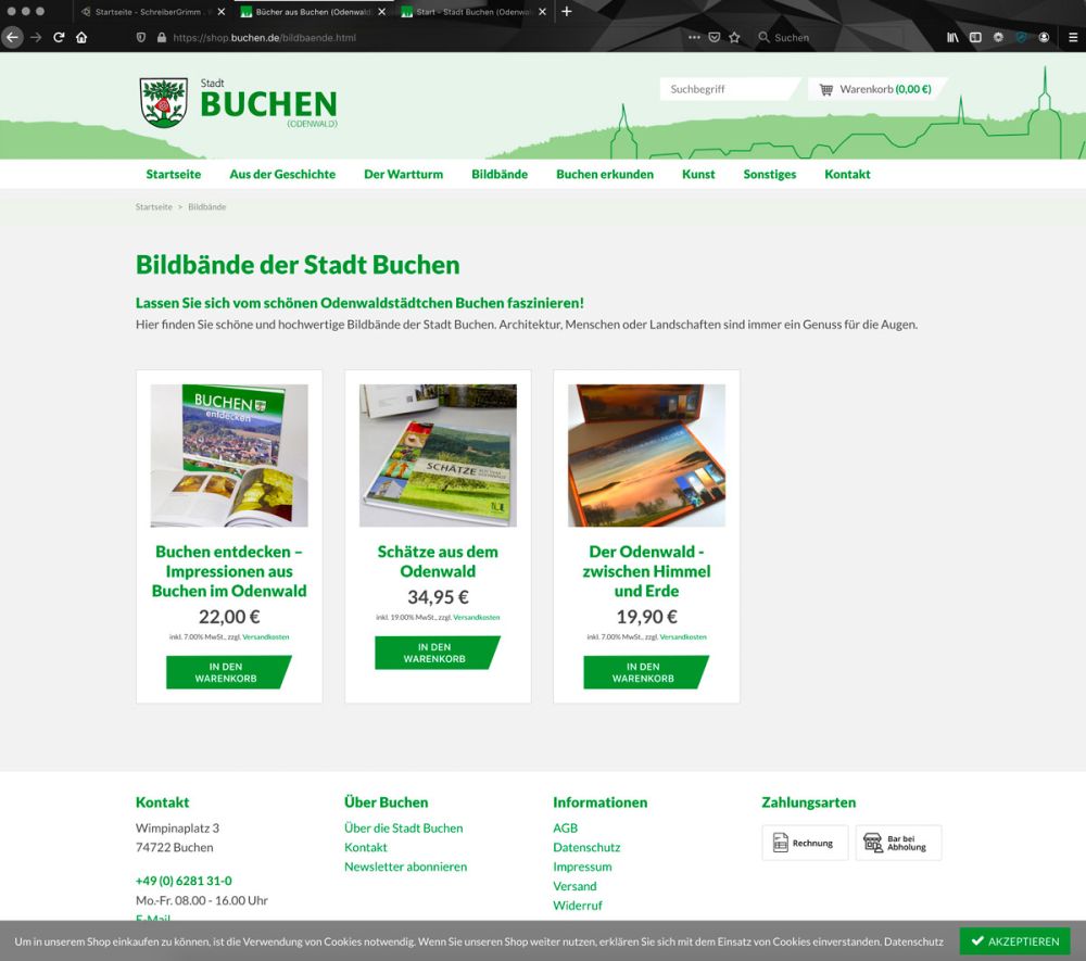 Bildbänder der Stadt Buchen