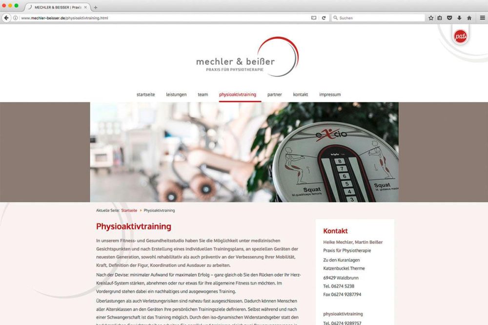Physioaktivtraining bei Mechler & Beißer