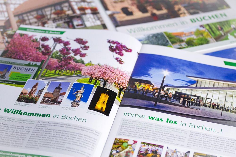 Buchener Imageprospekt in neuem Corporate Design