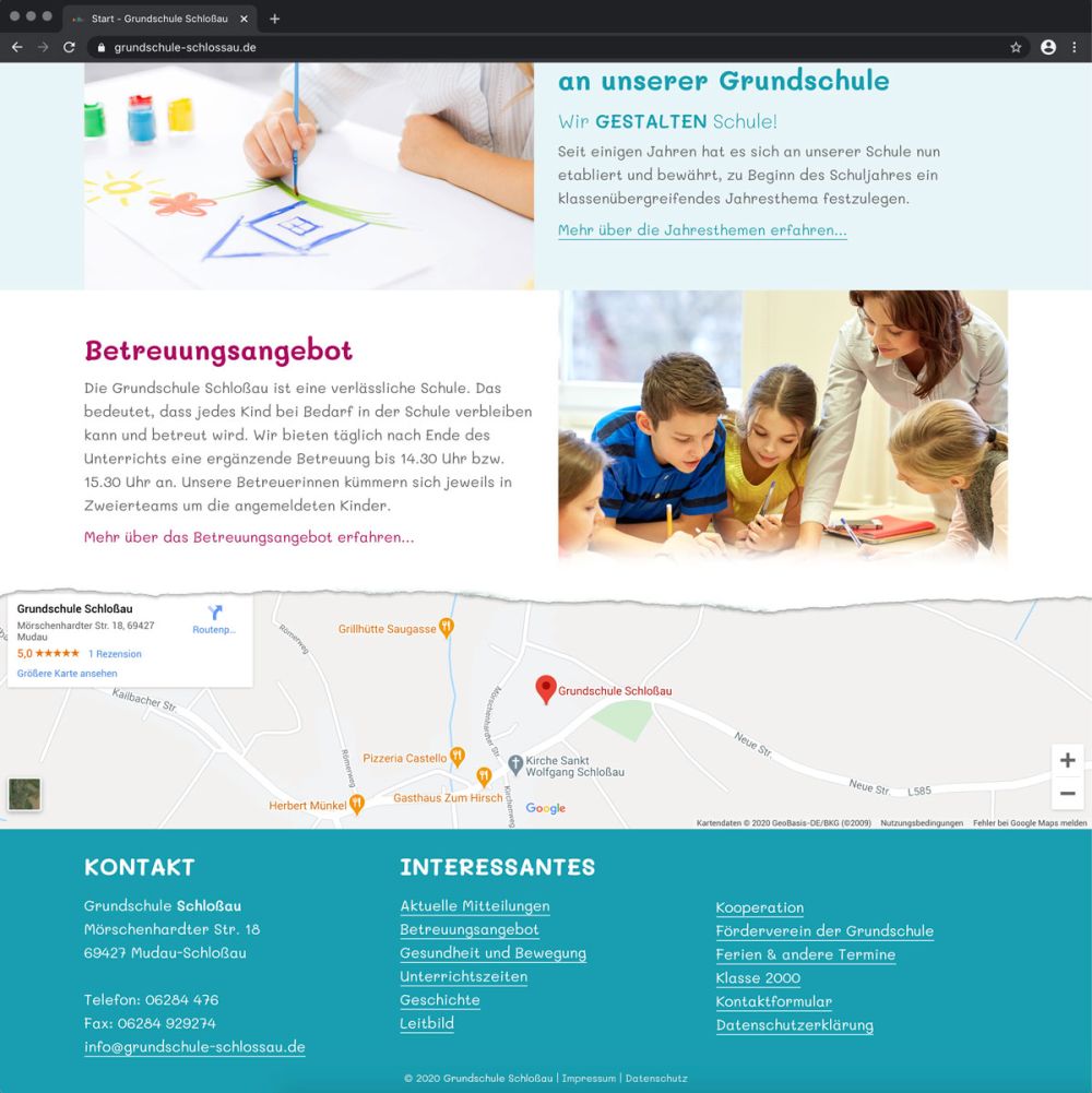 Anreise und Interessantes an der GS Schlossau