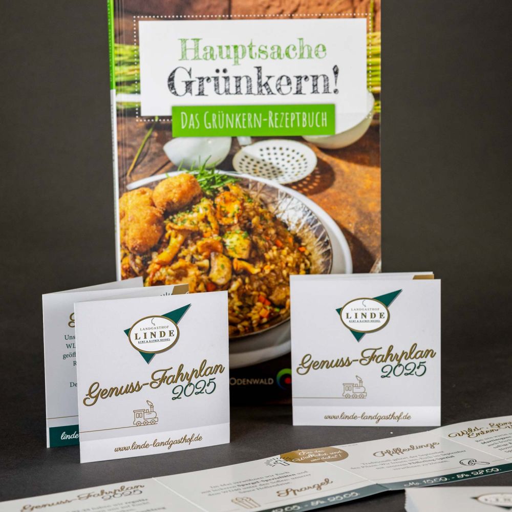 Kochbuch Hauptsache Grünkern und Genuss Fahrpläne für 2025