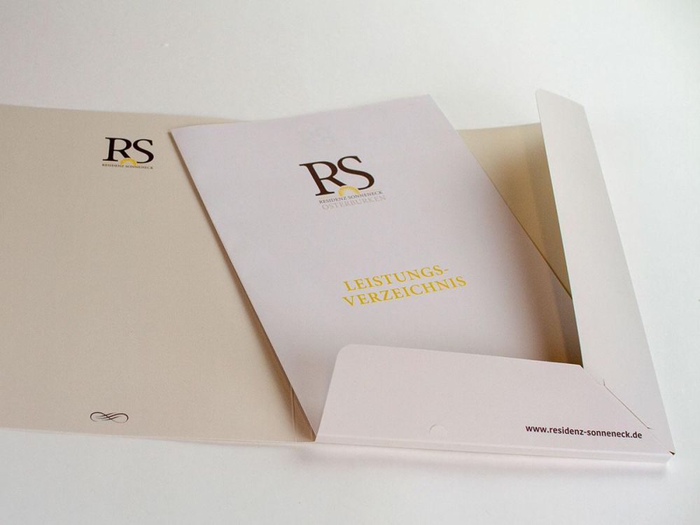 Mappe und Briefpapier Residenz Sonneneck